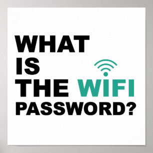 What is the WIFI Password Funny ポスター
