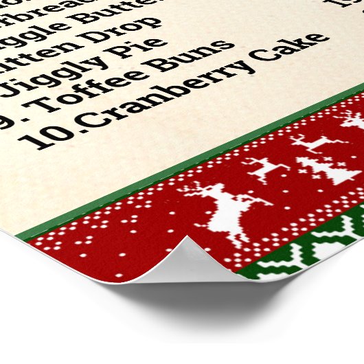 What is Your Elf Game Ugly Sweater Sign ポスター (角)