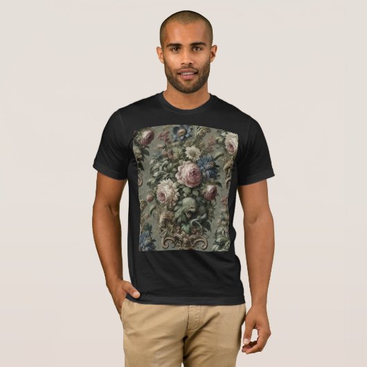 What Lies Beneath the Bloom – Gothic Victorian Tシャツ (正面フル)