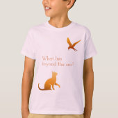 What lies beyond the sea?(04Orange) Tシャツ (正面)