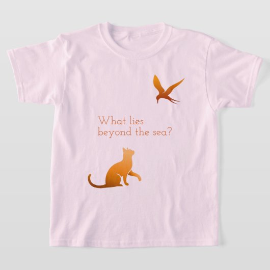What lies beyond the sea?(04Orange) Tシャツ (レイダウン)