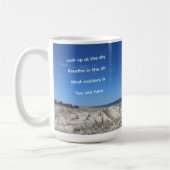 "What Matters Is You Are Here" コーヒーマグカップ (左)