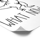 What Now Bich Funny T Rex Dinosaur Saying Quote Me ポスター (角)