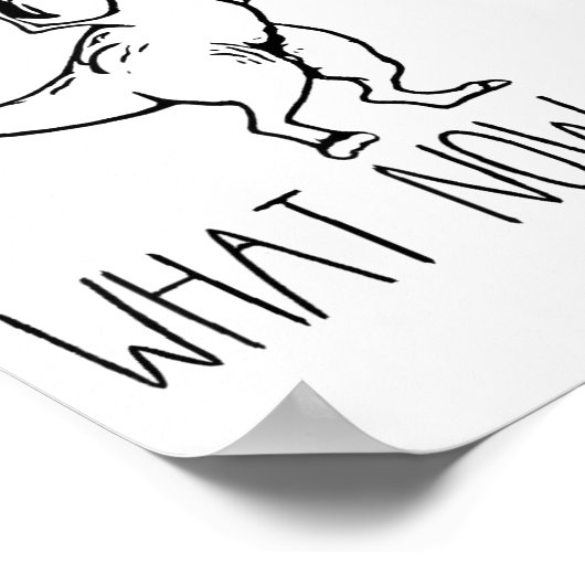 What Now Bich Funny T Rex Dinosaur Saying Quote Me ポスター (角)