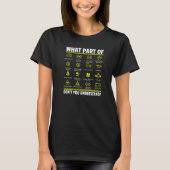 What Part Don't You Understand Engine Lights Mecha Tシャツ (正面)