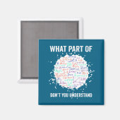 What part don't you understand funny math calculus マグネット (正面/裏面)