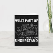 What Part Of Dont You Understand Engineer Student  カード (正面)
