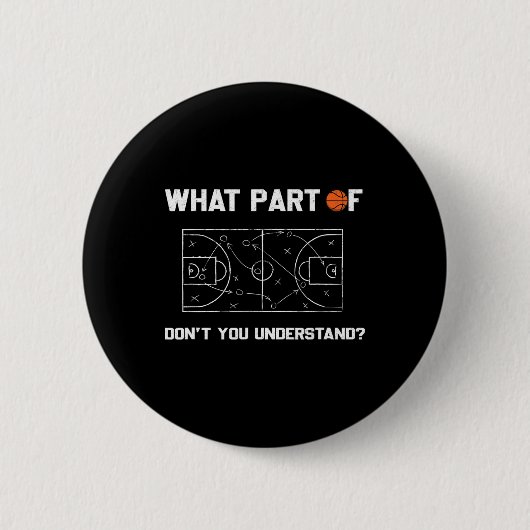 What Part Of Don't You Understand Fun Sketll Coach 缶バッジ (正面)
