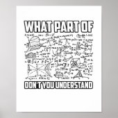What Part Of Don't You Understand? Funny Math  ポスター (正面)