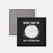 What Part Of Don't You Understand Funny Math Calcu マグネット (正面/裏面)