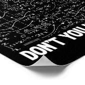 What Part Of Don't You Understand Funny Math Mathe ポスター (角)