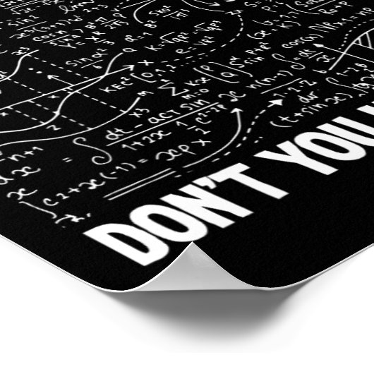 What Part Of Don't You Understand Funny Math Mathe ポスター (角)