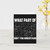 What Part Of Don't You Understand _ Funny Math Tea カード (黄色い花)