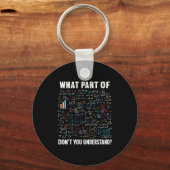 What Part Of Don't You Understand _ Funny Math Tea キーホルダー (正面)