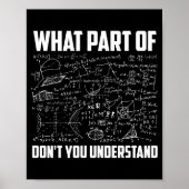 What Part Of Don't You Understand _ Funny Math Tea ポスター (正面)