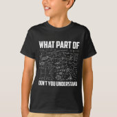 What Part Of Don't You Understand _ Funny Math Tea Tシャツ (正面)