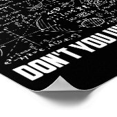 What Part Of Dont You Understand Math Teacher  ポスター (角)