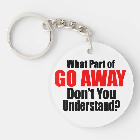 What Part of Go 遠くに キーホルダー (正面)