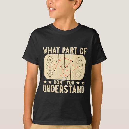 What Part Of Hockey Don't You Understand Hockey Pl Tシャツ (正面)