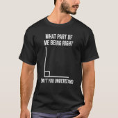 What Part Of Math Teacher Mathematician Engineer Tシャツ (正面)