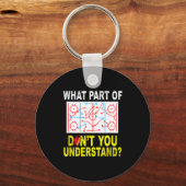 What Part Of You Don't Understand_ Funny Ice Hocke キーホルダー (正面)