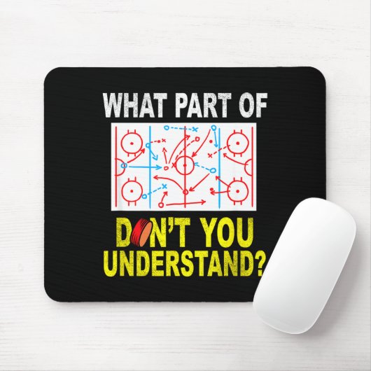 What Part Of You Don't Understand_ Funny Ice Hocke マウスパッド (マウス)
