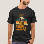 What Rhymes with Camp Beer  Camping Drinker Camper Tシャツ (正面)