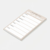 What 's for dinner light brown weekly planner ポストイット (アングル)