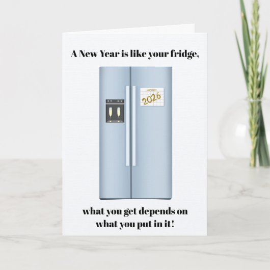 What’s in Your New Year Fridge? Happy New Years カード (正面)