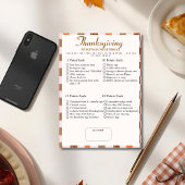 What’s in Your Phone? Retro thanksgiving Game  招待状