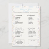 What’s in Your Purse? Romantic Floral Game 招待状 (正面)