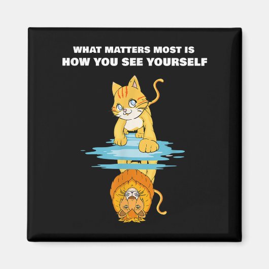 What S Most Is How You See Yourself Motivational L マグネット (正面)