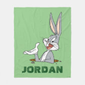 WHAT’S UP DOC?™ バッグス・バニー™ ウサギの穴 フリースブランケット (正面)