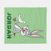 WHAT’S UP DOC?™ バッグス・バニー™ ウサギの穴 フリースブランケット (正面(横))
