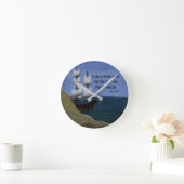 What Ships are Built For Fabric Collage Round Cloc ラウンド壁時計 (ホーム)