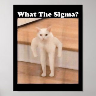 What Sigmaミーム猫ミームインターネットミームおもしろいミーム ポスター