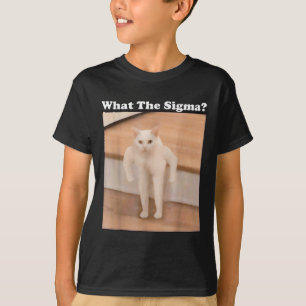 What Sigmaミーム猫ミームインターネットミームおもしろいミーム Tシャツ