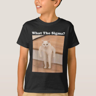 What Sigmaミーム猫ミームインターネットミームおもしろいミーム Tシャツ