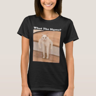 What Sigmaミーム猫ミームインターネットミームおもしろいミーム Tシャツ