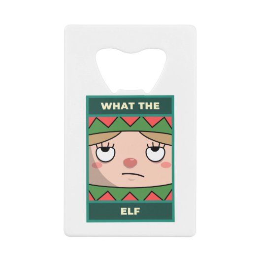 What The小妖精や小人 クレジットカード栓抜き (正面)