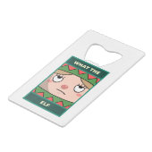 What The小妖精や小人 クレジットカード栓抜き (正面アングル)