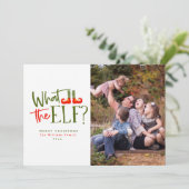 What The Christmas Photo Cards(クリスマスフォト小妖精や小人カード) シーズンカード (スタンド正面)