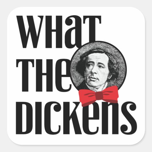 What the Dickens (赤い弓) スクエアシール (正面)