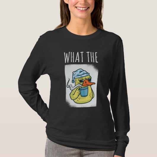 What The Duck Duck Morning Grouch Coffee Rubber Du Tシャツ (正面)