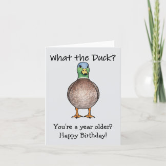 What The Duck Geburtstagskarte カード