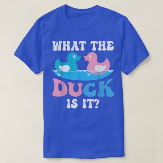 What The Duck Is It Baby Gender Reveal Party Baby Tシャツ (デザイン正面)