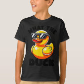 What The Duck Owner I Love Ducks Lover Funny Rubbe Tシャツ (正面)