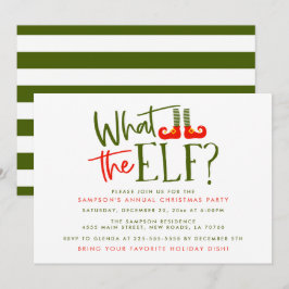 What The Elf クリスマスパーティーの招待状 招待状