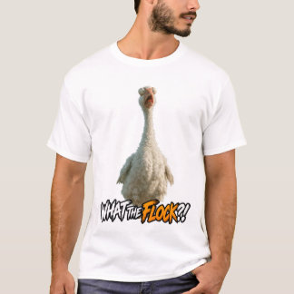 What the Flock?! – Funny Shocked Goose Design Tシャツ