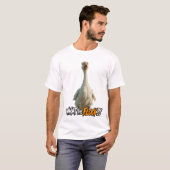 What the Flock?! – Funny Shocked Goose Design Tシャツ (正面フル)